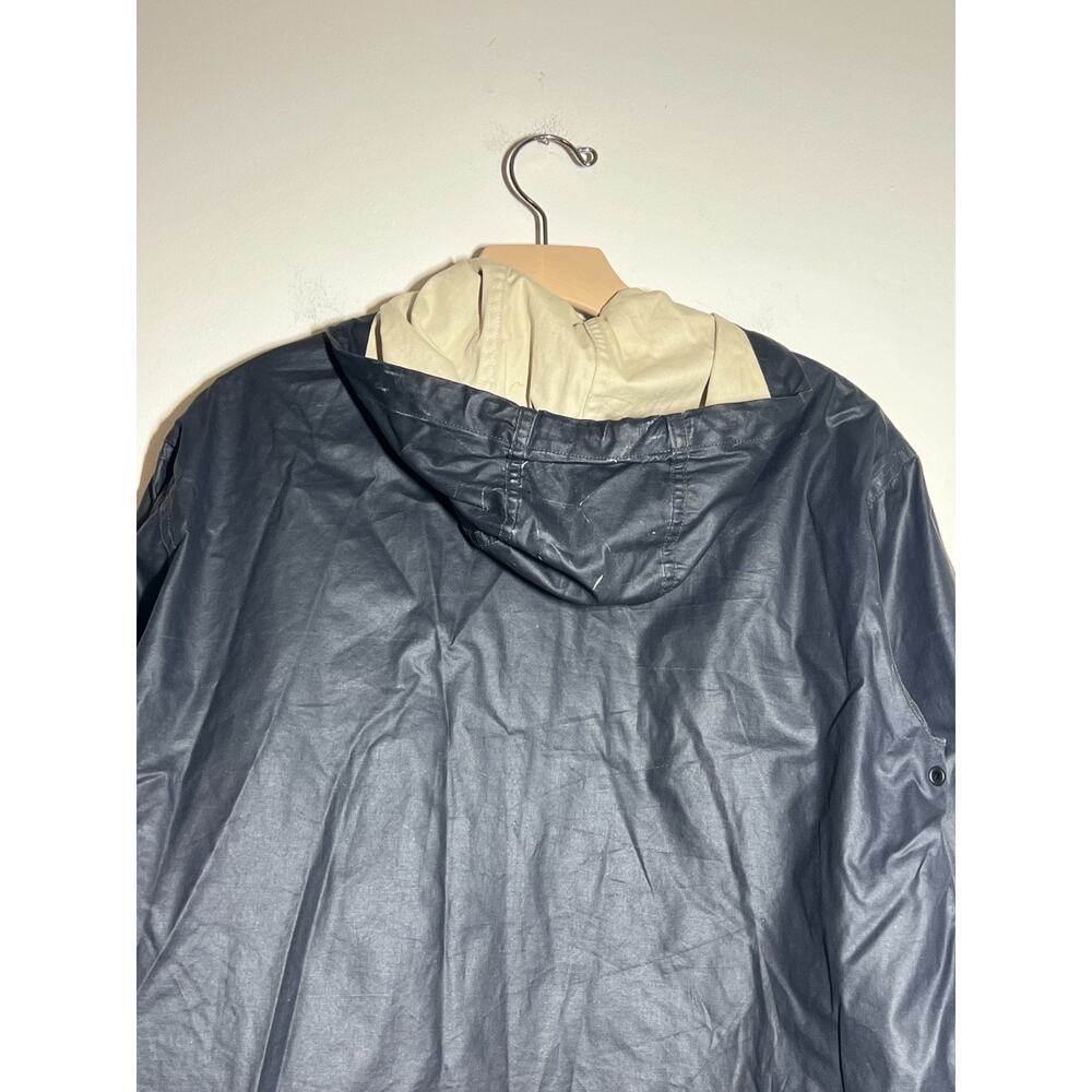 VTG Ralph Lauren Sport Men's Navy Blue Hooded Windbreaker Jacket S 100% Cotton - Picture 5 of 9